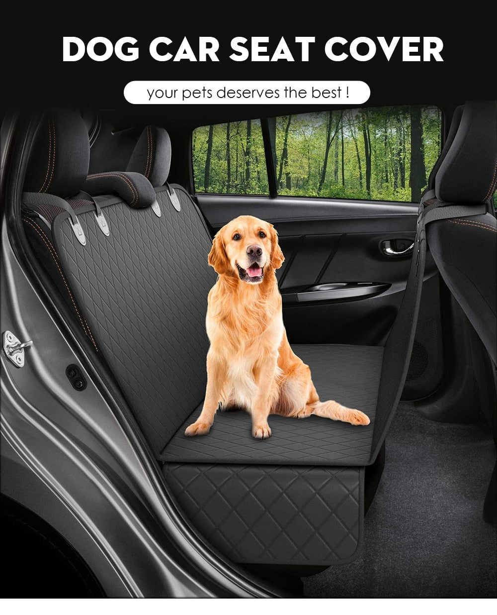 Dog Car Seat Cover View Mesh Pet Carrier Hammock