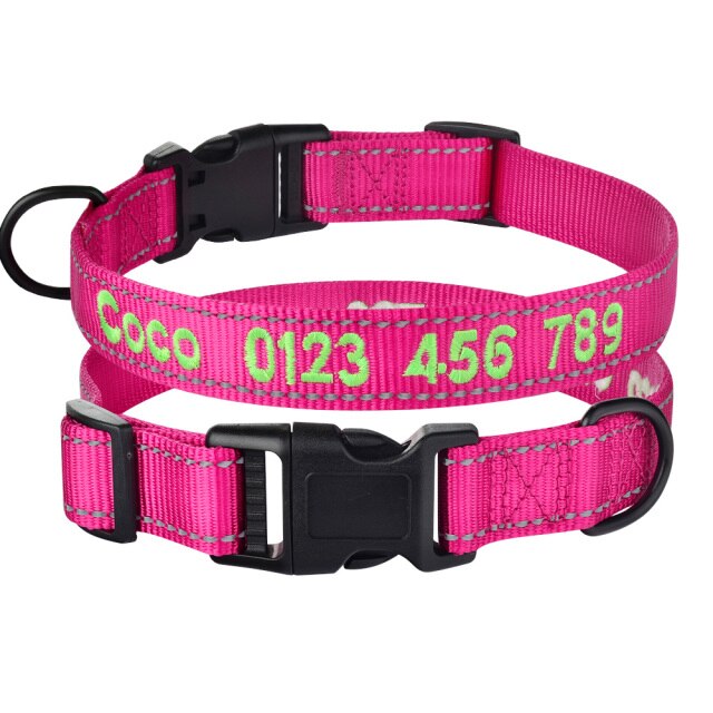 Embroidered Dog Collars Personalized