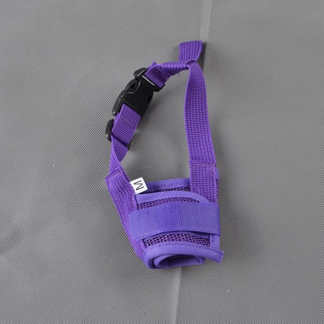 Adjustable Mesh Breathable Pet Muzzles