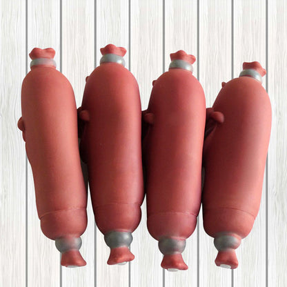 Brown Chew Toy Rubber Sausage For Pets