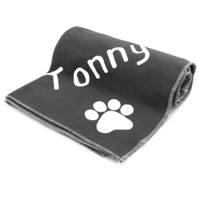 Coral Fleece Dog Blanket Personalized