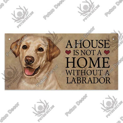 Decor Dog Tags Wooden Signs