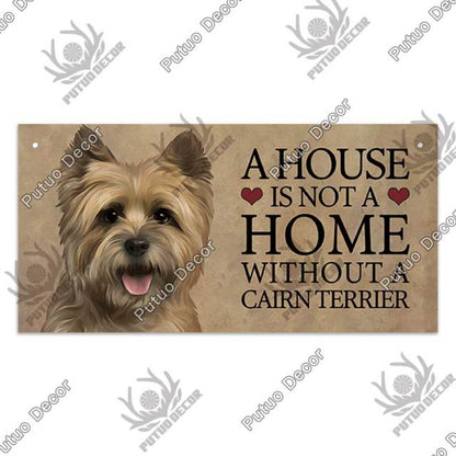 Decor Dog Tags Wooden Signs