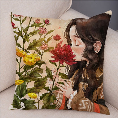 Cute Girl Fairy Tale World Pillowcase