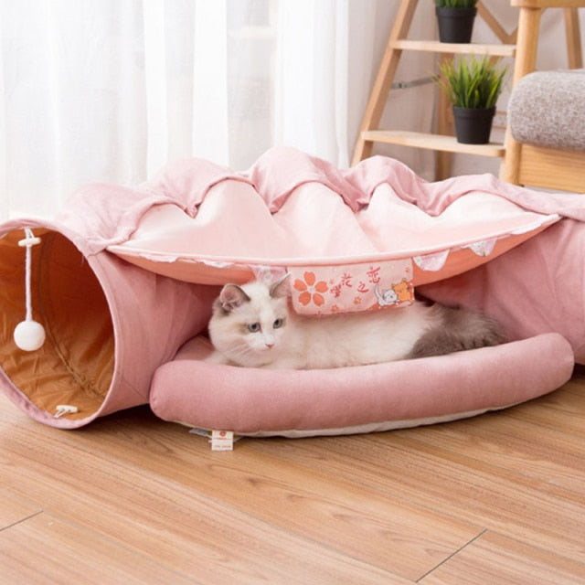 Bed Pet Tunnel Collapsible Tube