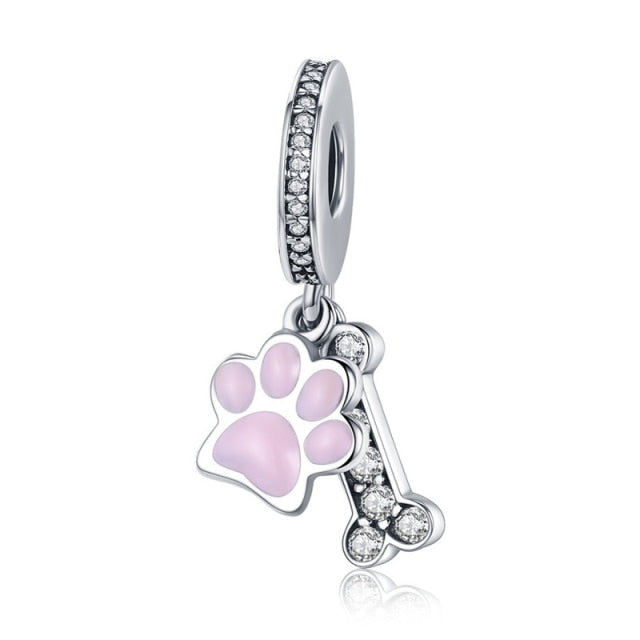 Heart Dog Animal Pendants Charms Fit