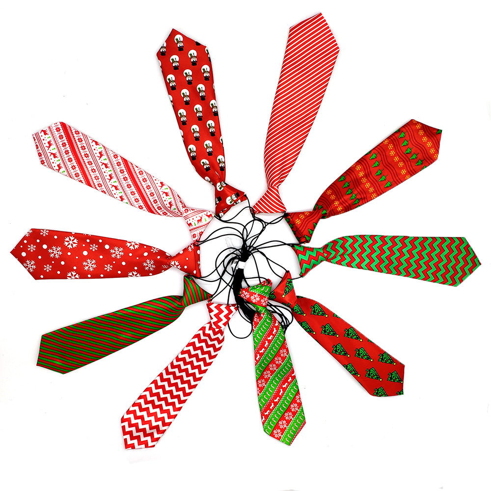 Christmas Style Big Size Dog Necktie Collar