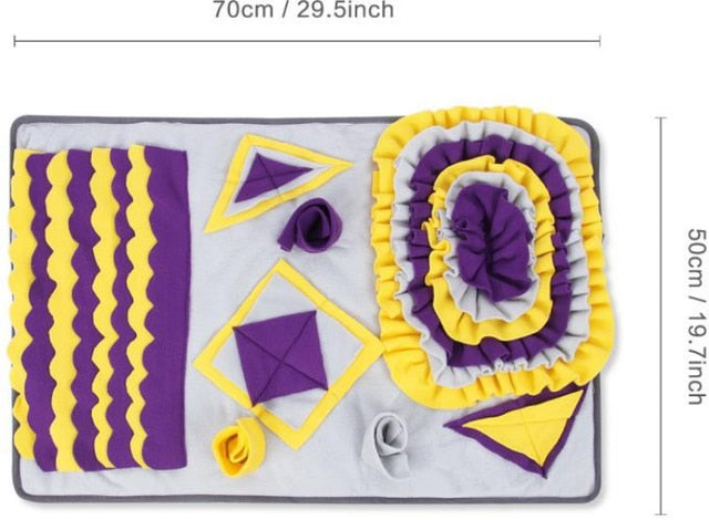 Dog Mat Sniffing Pad Blanket Training Puzzle Snuffle Mat