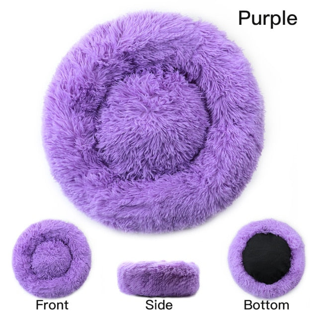 Round Large Dog Bed With Zipper Cover Washable - Dog Bed Supplies