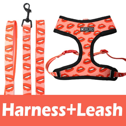 Pug Dog Harness No Pull Leash Set