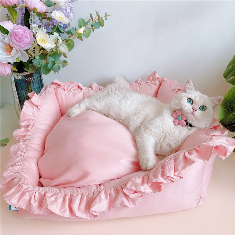 Cute Lace Puppy Square Sleeping Mat