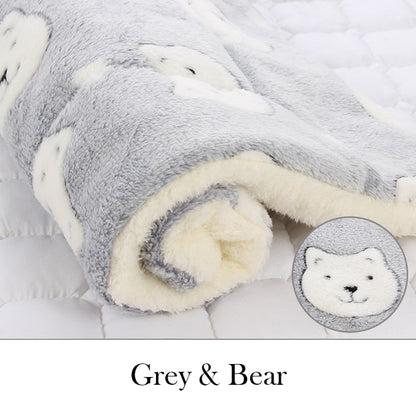 Pet Sleeping Mat Warm Dog Bed Soft Fleece Blanket - Dog Bed Supplies