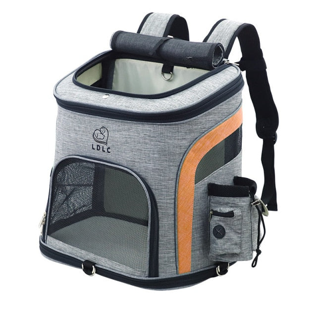 Outdoor Cat Mesh Carrier Backpack Breathable Pet Bag
