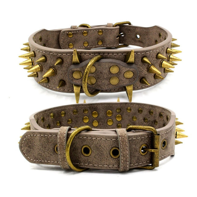 Dog Collar Cool Spikes Studded