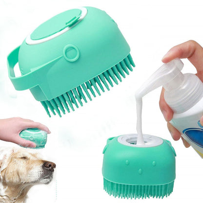 Pet Dog Grooming Bath Brush Massage Brush Silicone Glove Pet Grooming