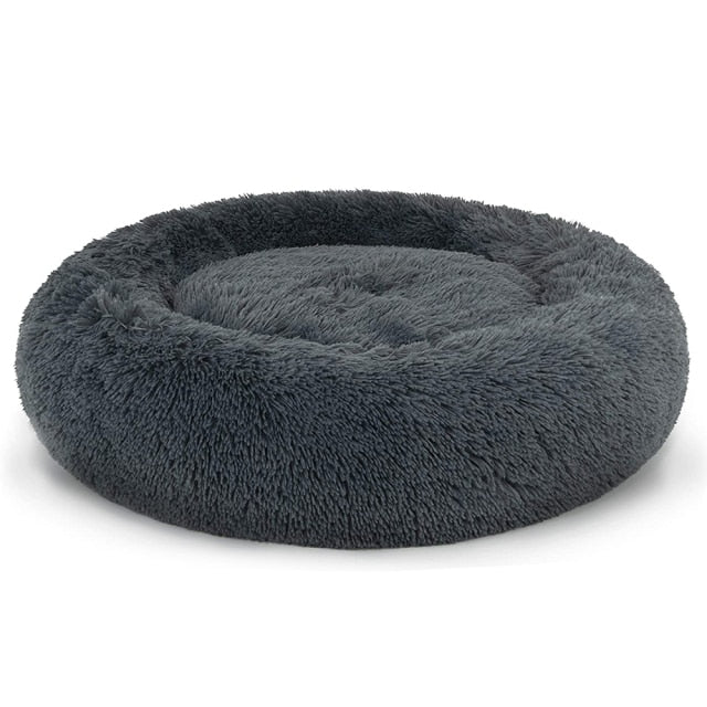 Pet Dog Bed Super Soft Kennel Round Fluffy House - Dog Bed Supplies