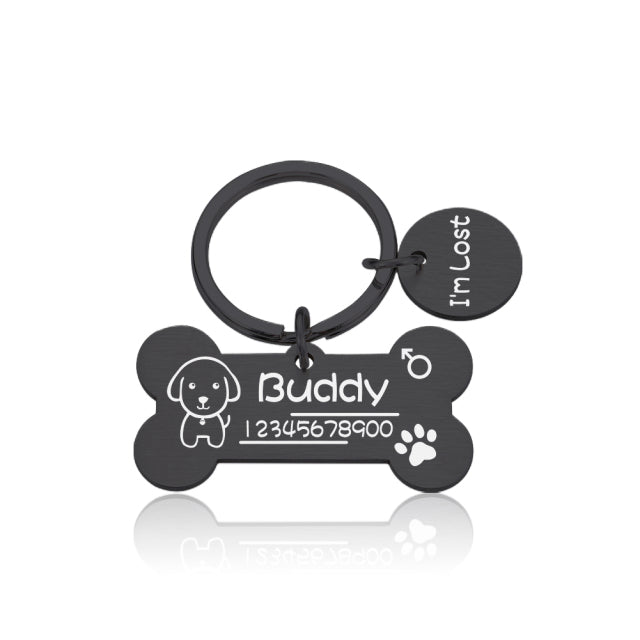 Personalized Dog Anti-lost Name Tags Plates