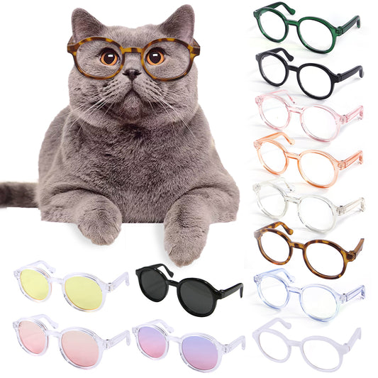 Pet Cute Glasses Plastic Transparent Glasses