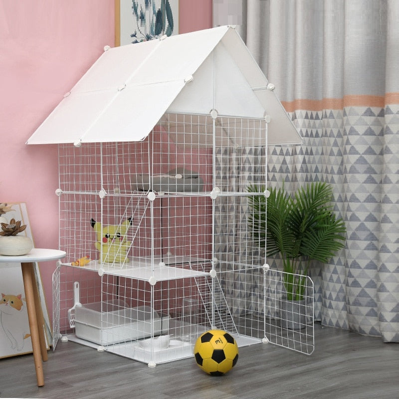 DIY Animal Dog Crate Cave Fences Dog Bed & Supplies