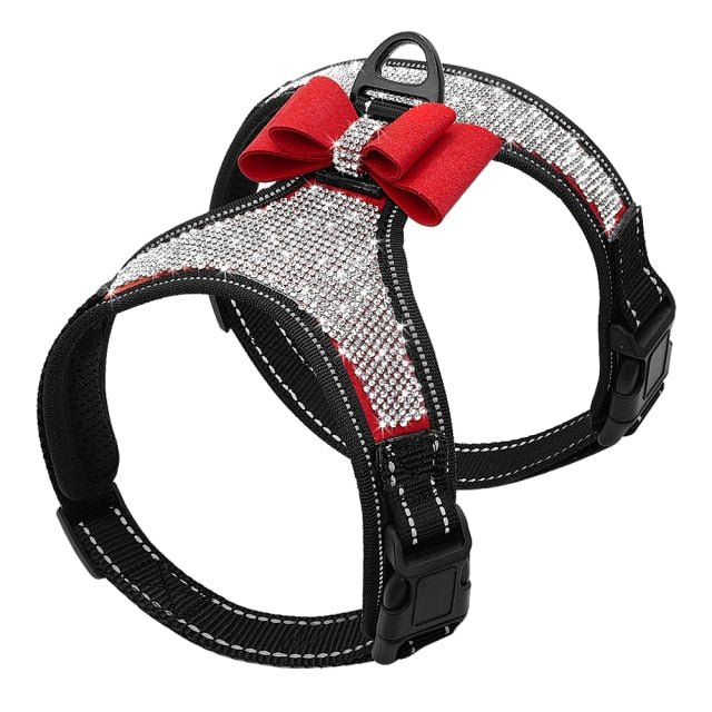 Fashion Dogs Harnesses Vest With Bowknot