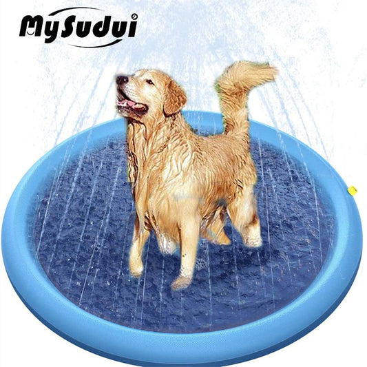 Pet Sprinkler Pad Play Cooling Mat Outdoor - Dog Bed Supplies