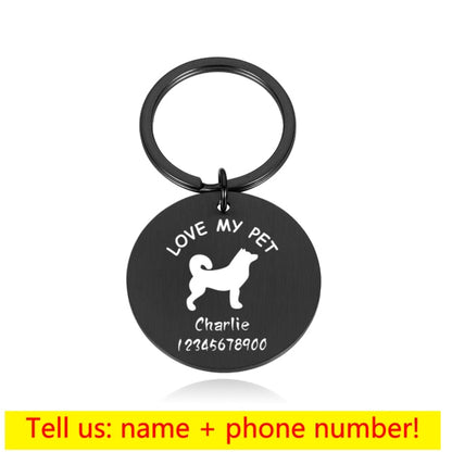 Personalized Pet Cat Dog ID Tag Collar