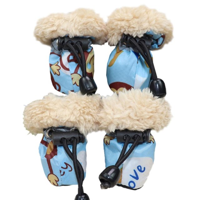 Dog Winter Thick Warm Anti-skid Rain Shoes