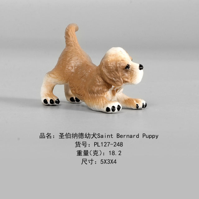 Terrier Pet Dog Hand Painted Models Toy