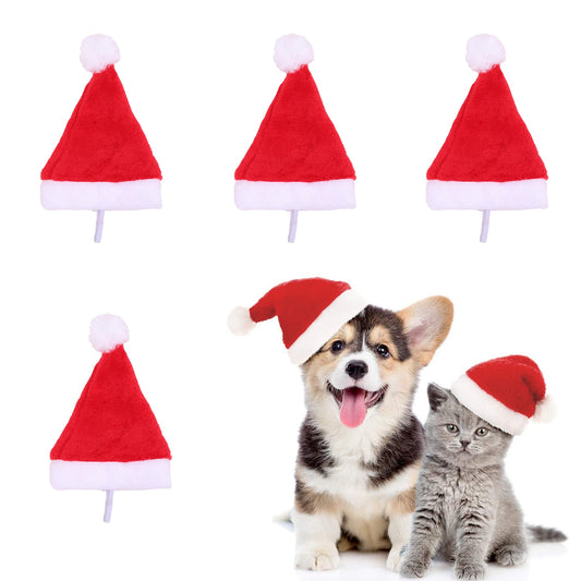 Dog Santa Hat Christmas Costume