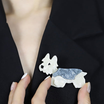 Cute Handmade Acrylic Dog Brooch Pins