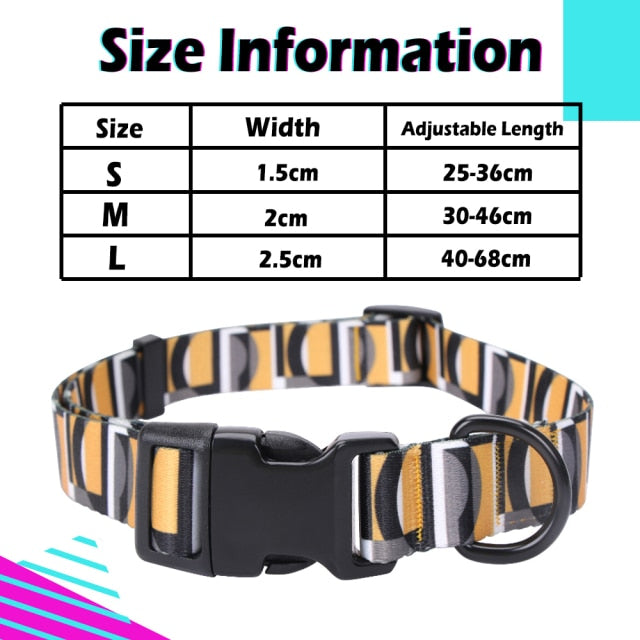 Designer Personalized Dog Collar