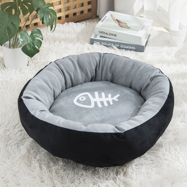 Round House Bed Plush Warm Pet Bed