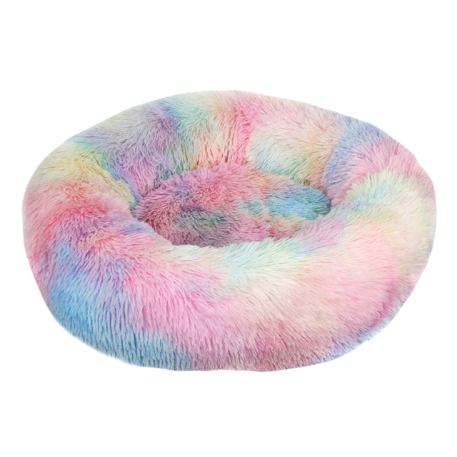 Dog Bed Super Soft Round Warm Plush - Dog Bed Supplies