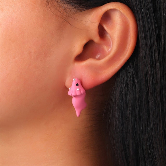 Trendy And Cute Animal Shape Bite Earring Little Dog