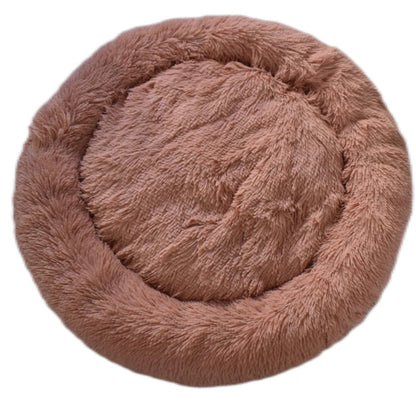 Dog Bed Super Soft Round Warm Plush - Dog Bed Supplies