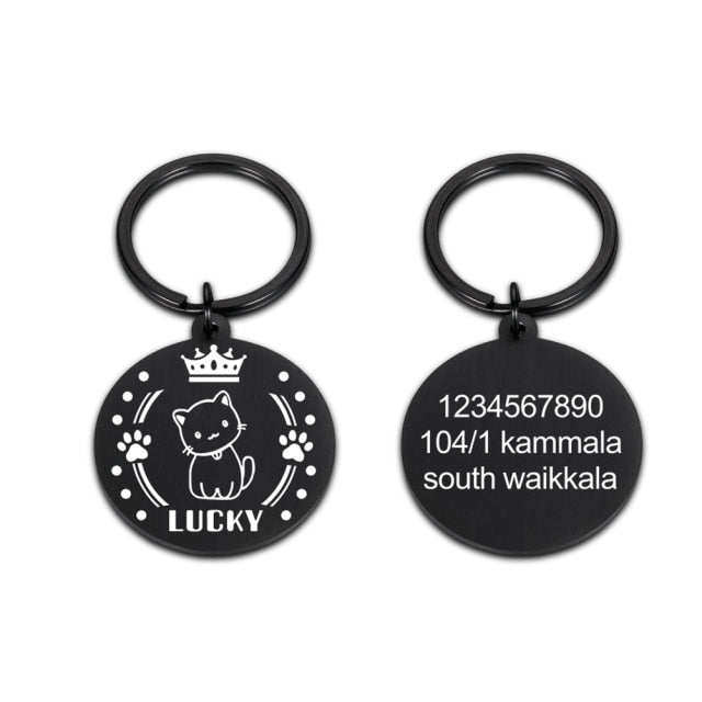 Personalized Cats Dogs ID Tags Collar
