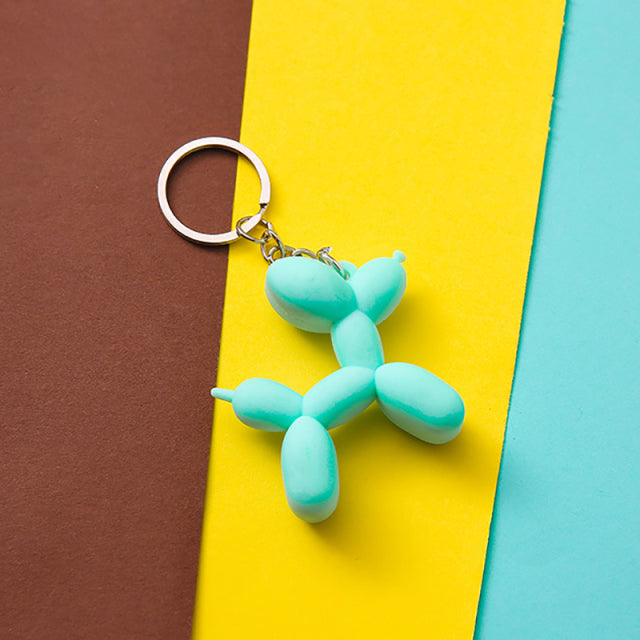 Fashion Keychain Punk Balloon Dog Soft Rubber