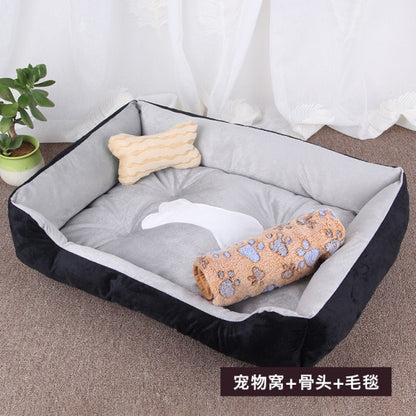 Pet Dog Bed Warm Sofa Mats Soft Pet Bed - Dog Bed Supplies