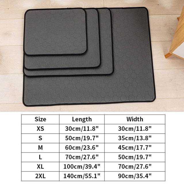 Dog Toilet Mat Reusable Pet Pee Pad Diapers Absorbent Mat