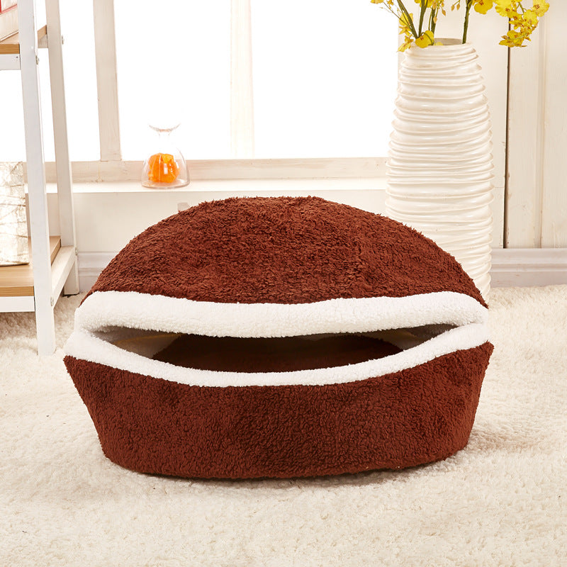Hamburger Design Soft Bed House Windproof