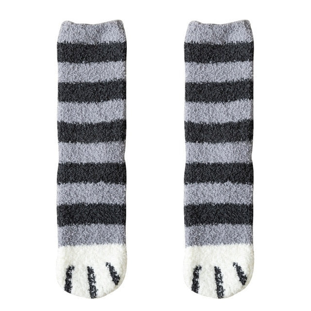 Cartoon White Socks 3d Dog Paw