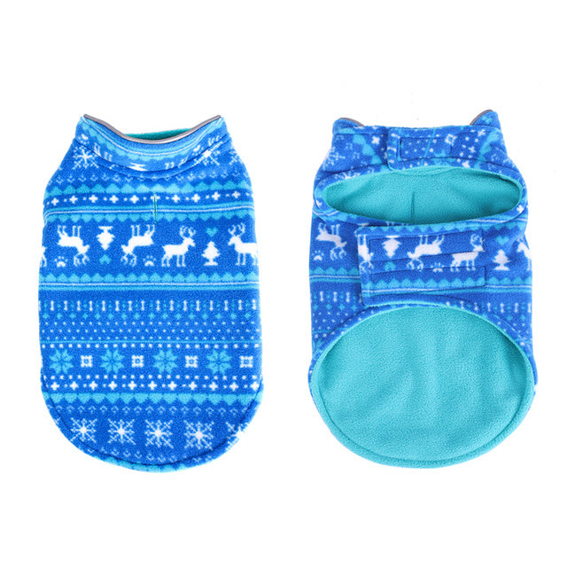 Reversible Fleece Dog Jacket Vest