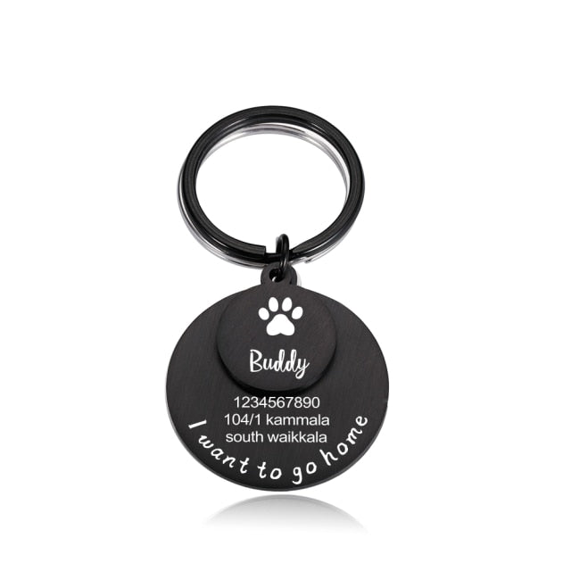 Personalized Name Tel Adress Dog ID tags