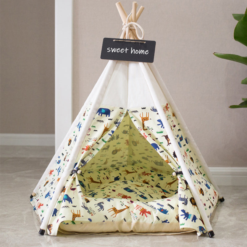 Giraffe Pattern Prints Tent for Puppy