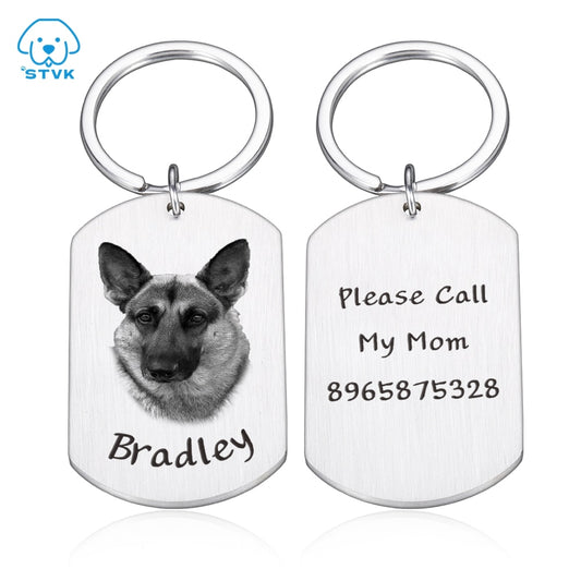 Pet ID Tags with Photo Dogs Collar