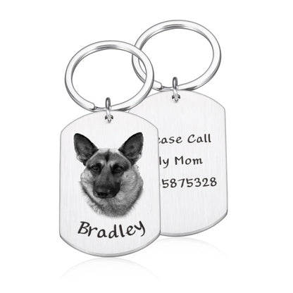 Pet ID Tags with Photo Dogs Collar