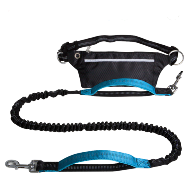 Hands- Free Dog Leash With Waist Bag Reflective