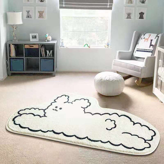 Cute Dog Carpet In The Bedroom