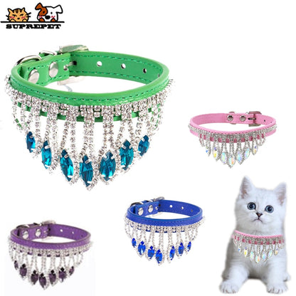 Tassel Diamond Cat Necklace Collar