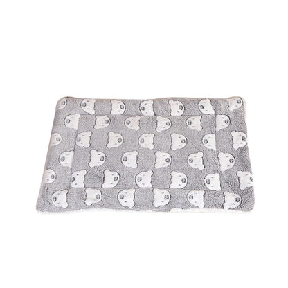 Dog Bed Flannel Thickened Pet Mat